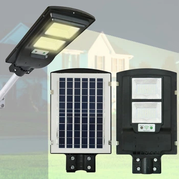 Вуличний світильник на сонячній батареї з датчиком руху Solar Street Light 2VPP ліхтар на стовп 90W
