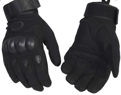 Тактичні рукавиці LeRoy Combat з пальцями розмір XL (чорний)