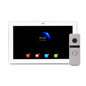 Комплект відеодомофона ATIS AD-1070FHD/T White з підтримкою Tuya Smart + AT-400FHD Silver (1125928)