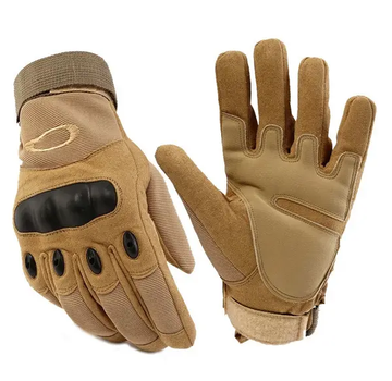 Тактичні рукавиці LeRoy Combat з пальцями розмір - XL (койот)