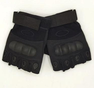 Тактические перчатки LeRoy Combat без пальцев размер - М (черные)
