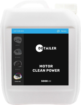 Продукт для чистки маслянистых загрязнений двигателя DETAILER Motor Clean Power 5L EX-7-05