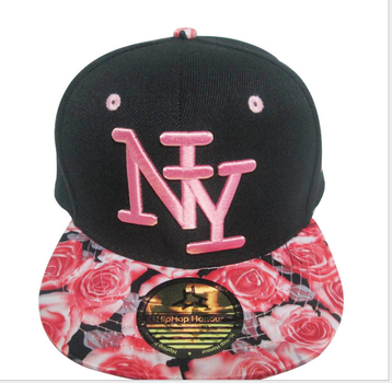 Кепка дитяча M&JJ NY (Snapback) Чорний-Рожевий (4000)