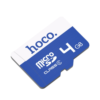 Карта Памяти Hoco MicroSD 4gb 6 Class экологически устойчива Синий