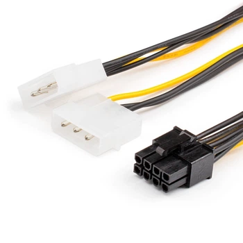 Переходник питания для видеокарт ATcom 2x Molex на 8pin 0.15м (8604)