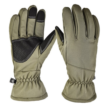 Тактические зимние перчатки Outdoor Tactics Winter Soft размер L. Зеленый.
