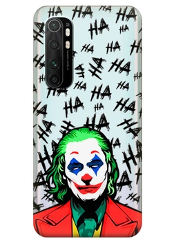 Прозрачный силиконовый чехол iSwag для Xiaomi Mi Note 10 Lite с рисунком Джокер (KS3568)