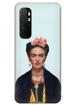 Прозрачный силиконовый чехол iSwag для Xiaomi Mi Note 10 Lite с рисунком Фрида Кало (KS3567)