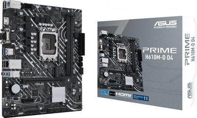 Материнская плата Asus Prime H610M-D D4 Socket 1700