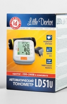 Тонометр Little Doctor LD-51U автоматический на плечо с адаптером гарантия 5 лет