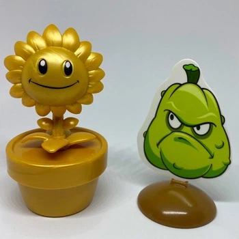 Фигурка золотой Подсолнух Plants vs Zombie 2 в 1