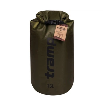Гермомешок 15 л Tramp PVC Diamond Rip-Stop оливковый (SHiz13768)