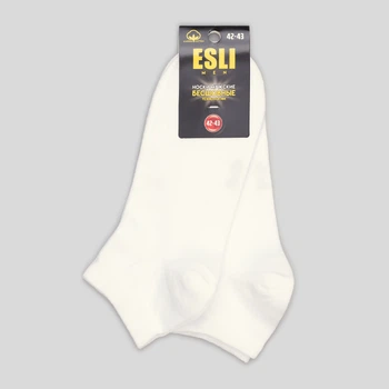 Набор мужских носков коротких хлопковых ESLI C-Ms-01-000 коттон 29 2 пары Белый (4810226456736)