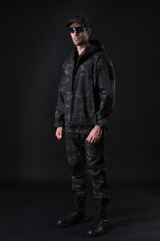 Тактическая куртка / ветровка Pave Hawk Softshell night multicam S