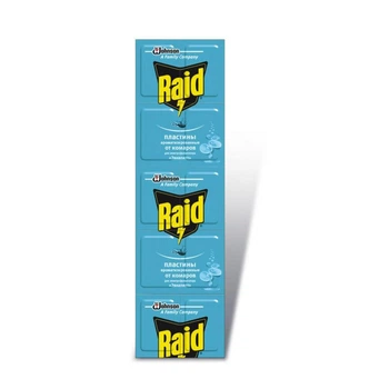 Пластины для фумигатора Raid 648978 Эвкалипт 10 шт (4823002005639)