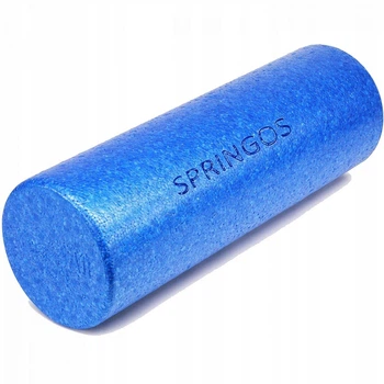 Ролик валик для массажа Springos EPP 45 x 15 см FR0012 голубой
