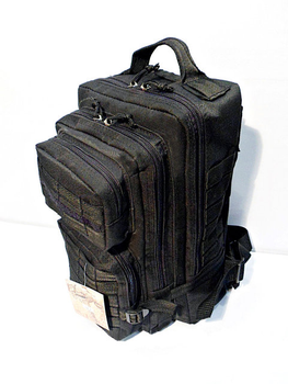 Штурмовой тактический рюкзак на 25 литров Черный