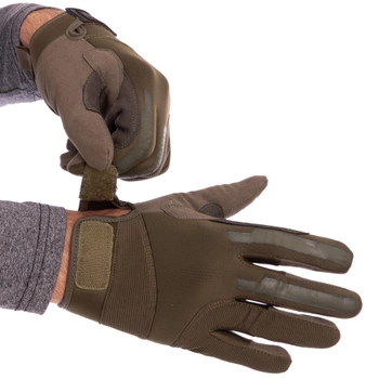 Тактичні рукавички з закритими пальцями BLACKHAWK Розмір XL оливкові BC-4924