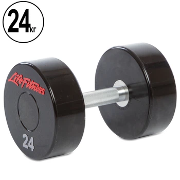 Гантель 24 кг цельная профессиональная LIFE FITNESS-80081-24