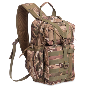 Рюкзак тактичний патрульний однолямочный SILVER KNIGHT 30 літрів camouflage TY-5386