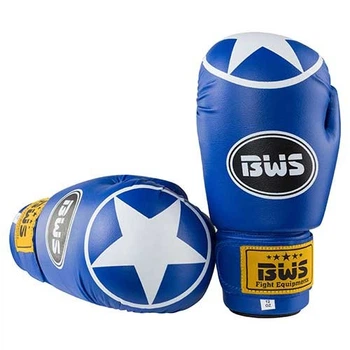 Боксерские перчатки BWS 12oz синие BWS-ST