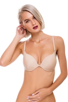 Женский бюстгальтер Push-up съемные шлейки Sielei 1558 Cipria 75B Телесный