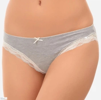 Жіночі трусики сліп із мереживом Sielei 1265 Grigio 44(M) Сірий