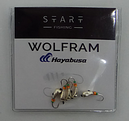 Мормышка вольфр. Start Fishing Уралка с кембриком кр.№18 Silver 3 мм 0,4 г 023-030-1