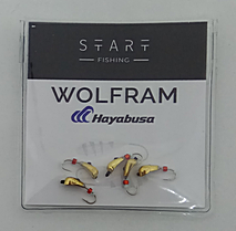 Блешня вольфр. Start Fishing Уралка з кембриком кр.№18 Gold 3 мм 0,4 г 023-030-1