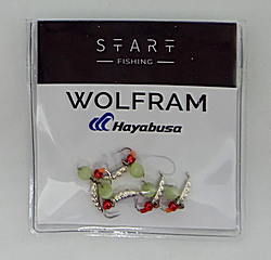 Мормишка вольфр. Start Fishing Личинка кр.№ 18 Silver CAT eye 0,2 г 011-015-1