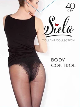 Колготы 40 Den женские Siela Body Control Collant 3 р Черные (4820040244631)