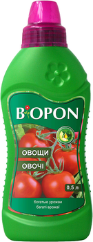 Удобрение жидкое BIOPON для овощей 0.5 л (5904517066496)