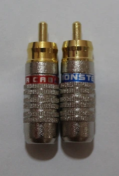 Штекер акустический разъем RCA Monster Cable (пара) Grey