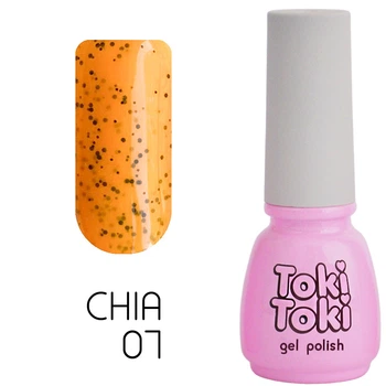 Гель-лак з крихтою Toki Toki Chia №07, 5 мл