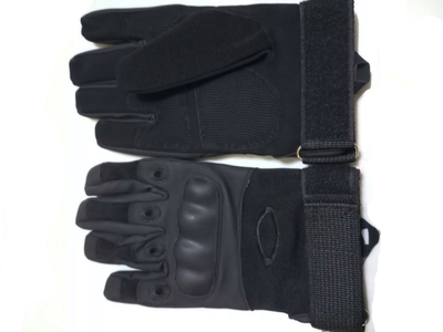 Перчатки тактические военные Oakley OY-002 L 20-22см черные