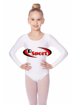 Купальник для гимнастики и танцев RSport GM030102 ХL (146-155см) Белый