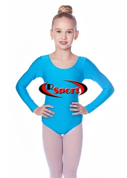 Купальник для гимнастики и танцев RSport GM030105 1 (98-110см) Бирюзовый