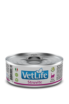 Влажный корм для кошек Farmina Vet Life Struvite 85 г, для растворения струвитных уролитов для кошек
