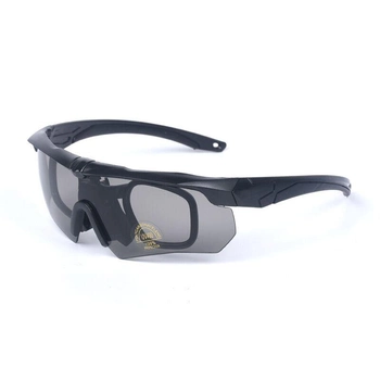 Тактические очки Crossbow со сменными линзами Black