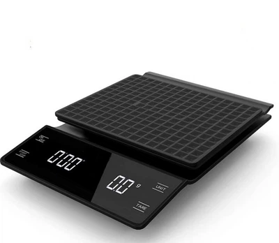 Акумуляторні кавові ваги Zally Coffe Drip Scale EK6002 з таймером Чорні