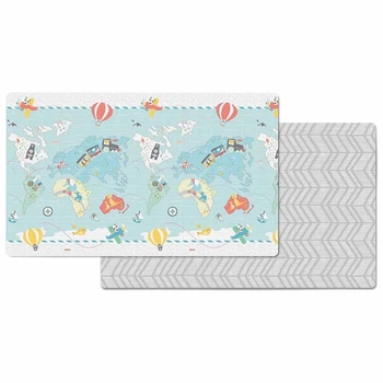 Игровой коврик Skip Hop двухсторонний Маленькие путешественники 218 х 132 см (243103) (816523027451)