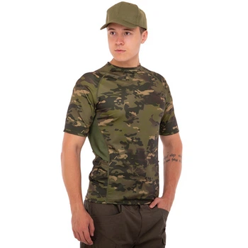 Футболка тактична компресійна чоловіча 5.11 Tactical TY-9189 XL Камуфляж Surpat (06494009)
