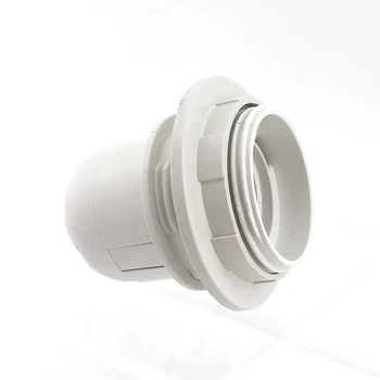 Патрон ABaTap Е27 з спідницею пластиковий стопорне кільце