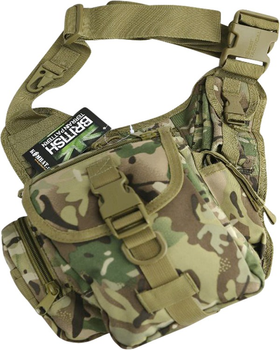 Тактична сумка на плечі KOMBAT UK Tactical Shoulder Bag 7л мультикам