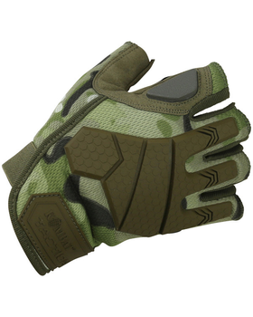 Рукавички тактичні KOMBAT UK Alpha Fingerless Tactical Gloves, мультікам, M