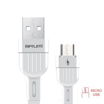 Кабель USB BRUM Classic U022m Micro USB (2.4 A) (1M) Білий
