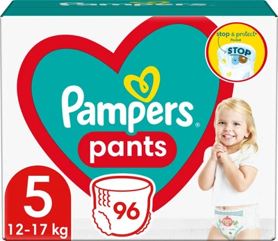 Подгузники-трусики Pampers Pants Размер 5 Эластичные 96 штук Maxi 12-17 кг Удобные практичные