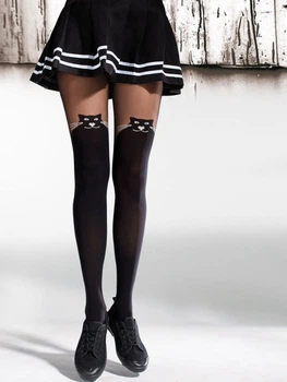 Колготки з імітацією панчох I AM INDIVIDUAL 50 den KNITTEX р.4/L (чорні/nero)