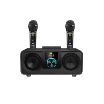 Портативна Караоке Система з двома мікрофонами SDRD K08 Bluetooth стерео 30 Ватт