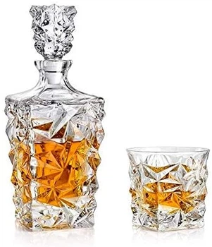 Набор для виски Glacier Bohemia 3пр прозрачный хрусталь Чехия